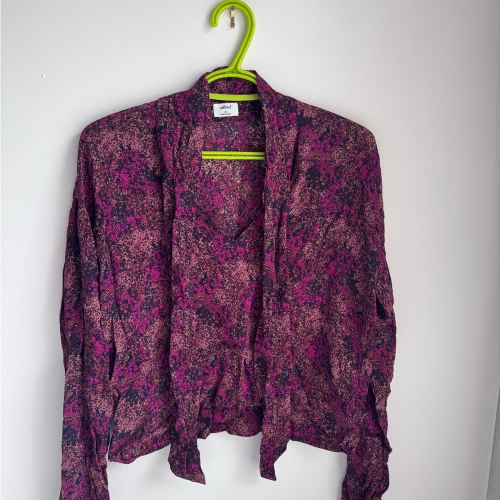 Wilfred Vibrant Pink and Purple Top